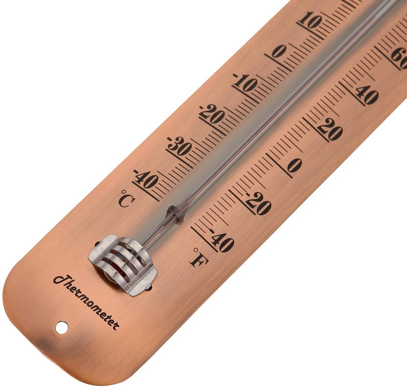 TERMOFLY 12.2 Large Numbers Premium Steel Outdoor/Indoor Thermometer Waterproof Vintage Style Decorative - Image 2